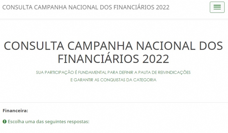 Visualizar CONSULTA CAMPANHA NACIONAL DOS FINANCIÁRIOS 2022
